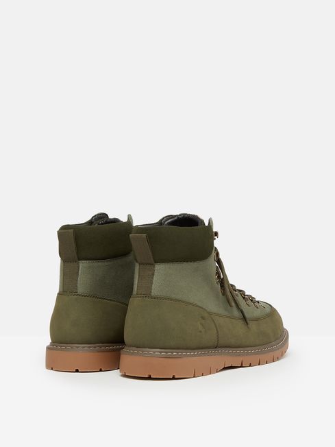Joules Chester Khaki Green Lace Up Boots