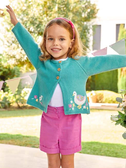 Duck Egg Blue Duck Cardigan JoJo Maman Bebe