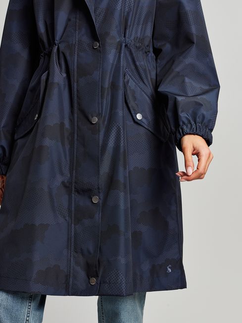 Tenby Blue Packaway Jacket Joules
