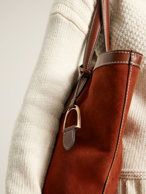 Joules tan sale handbag