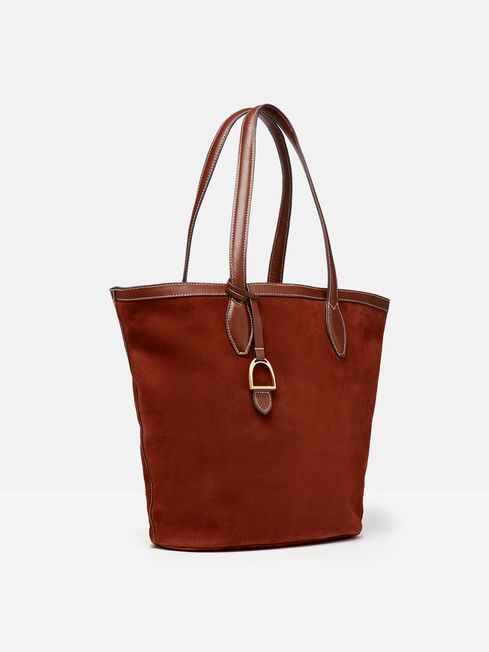 Joules durham shop leather tote bag