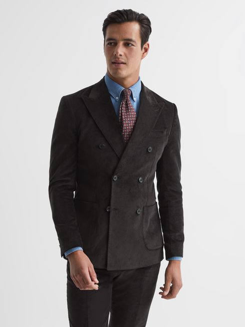 Reiss double breasted suit outlet