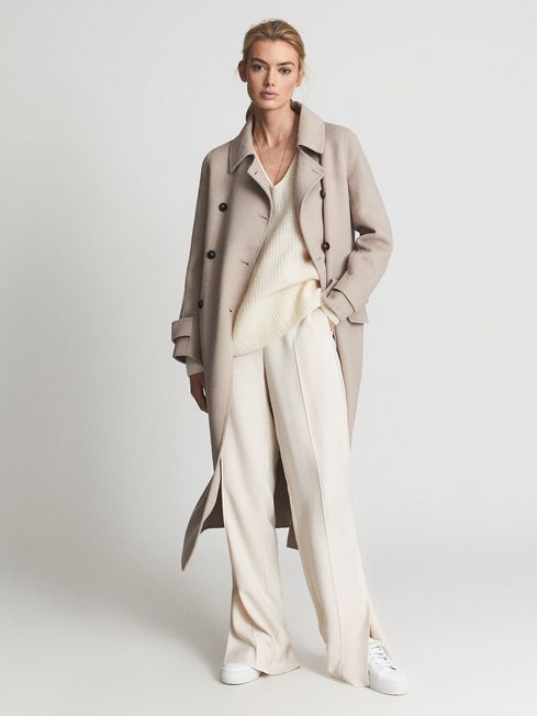 Reiss oatmeal clearance coat