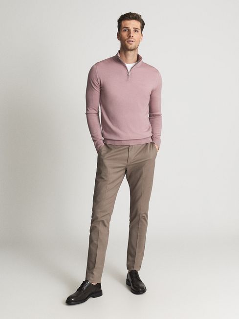 Reiss Blackhall Zip Up Knitted Jumper REISS