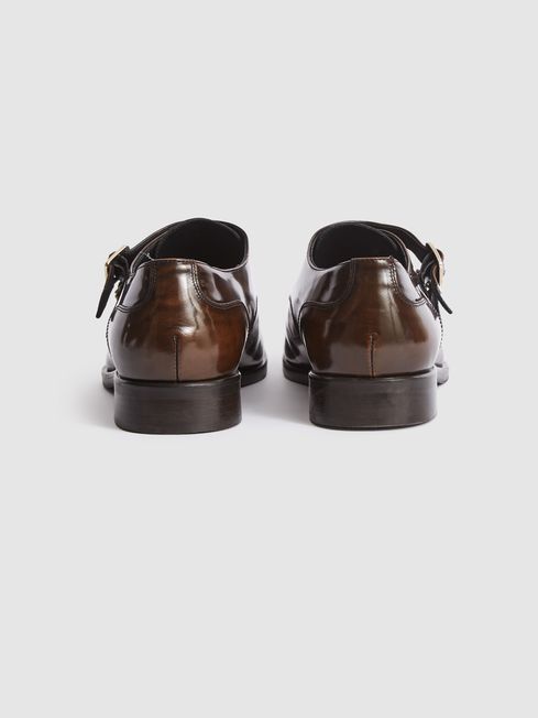 Bally rempton double store monk strap leather loafer