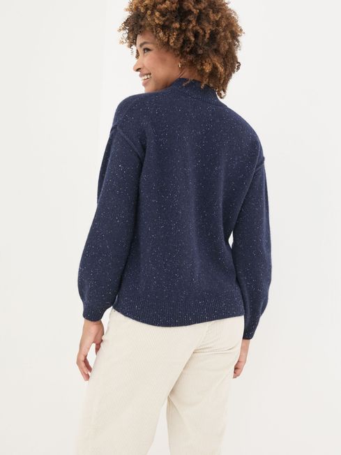 Fat face navy cardigan top