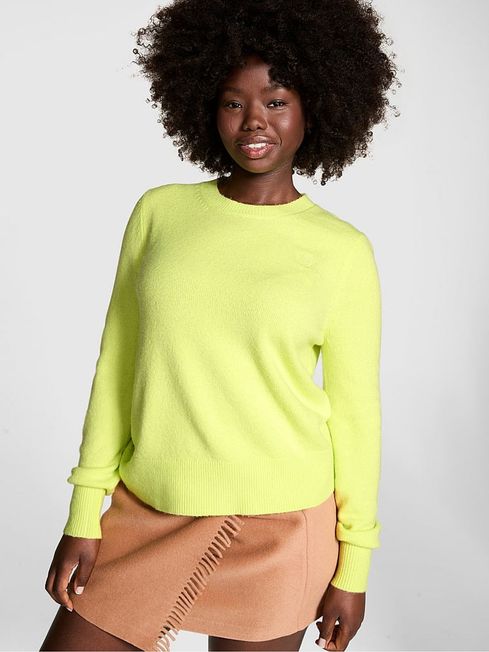 Sparkling Lime Green Knitted Jumper Victoria s Secret