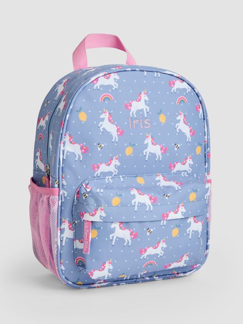 Purple Personalised Unicorn Medium Backpack JoJo Maman Bebe