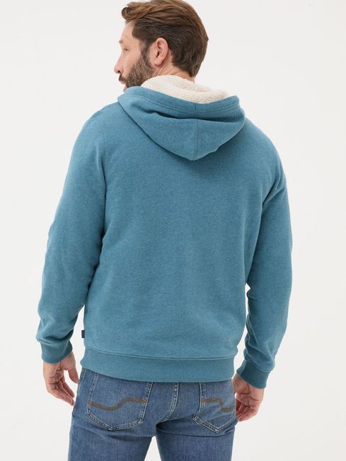 Brooke Teal Blue Hoodies FatFace
