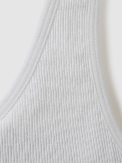 The Upside Shelf Bra Sports Vest in White