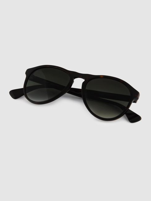 Curry and Paxton D-Shape Sunglasses in Tortoise