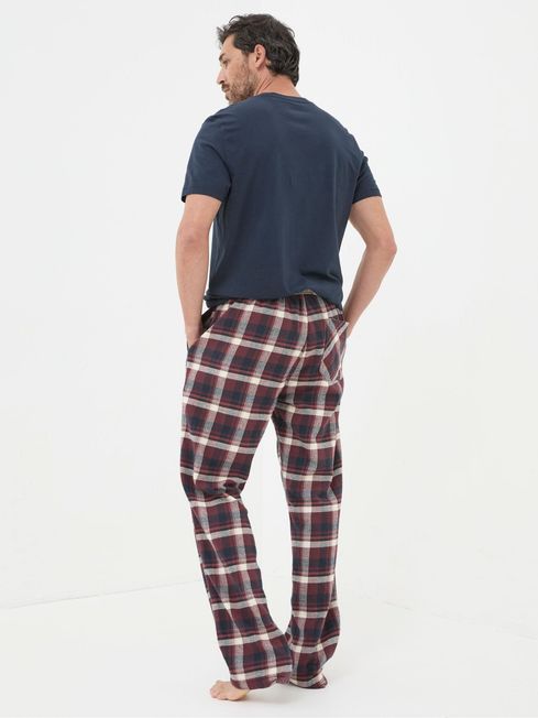 Ferring Plum Purple Check Pyjama Bottoms FatFace