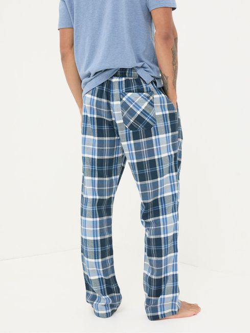 Anglesey Light Blue Check Pyjama Bottoms FatFace
