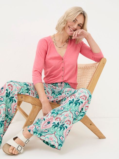 Fat face rose cardigan new arrivals