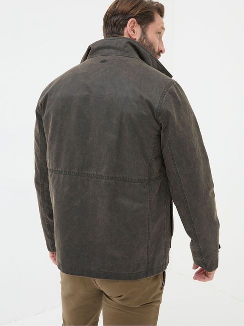Broadsands Brown Funnel Neck Jacket