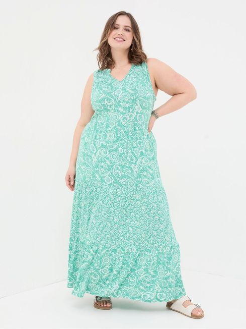 Maya Blue Paisley Jersey Maxi Dress FatFace