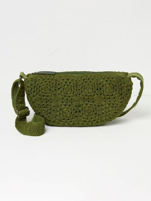 Green sling bag top