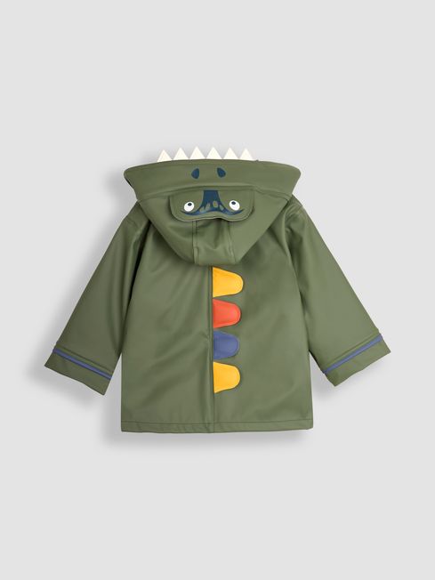 Green Dinosaur Cosy Waterproof Jacket JoJo Maman Bebe