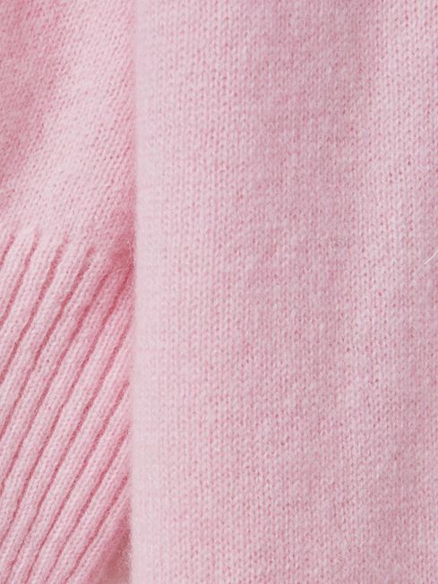 CRUSH Collection Cashmere Oversized T-Shirt in Pink