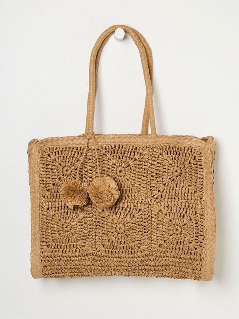 Fat face straw bag outlet