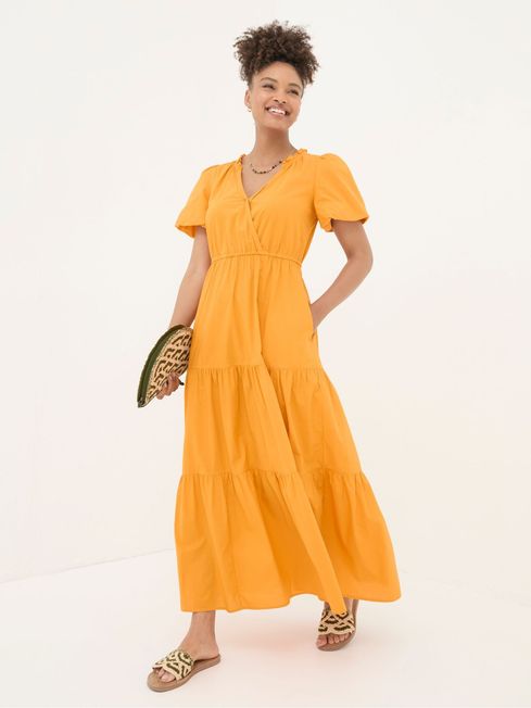 Aubrey Orange Maxi Dress