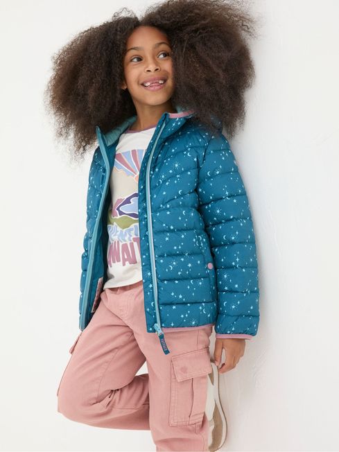 Teal padded jacket store