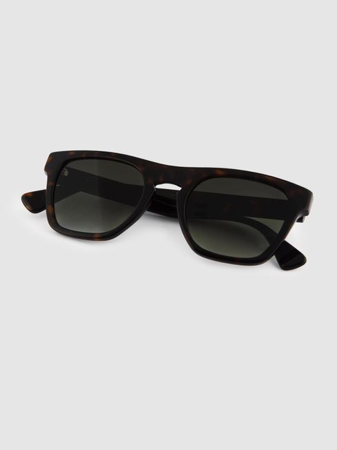 Curry and Paxton Square Sunglasses in Tortoise