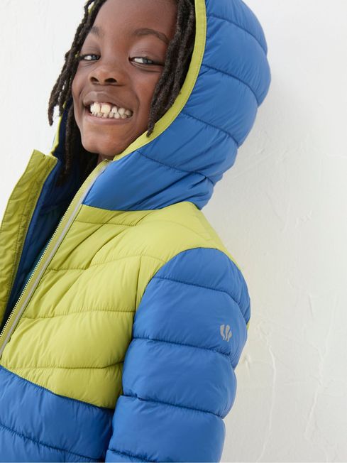 Cobalt blue padded jacket shop