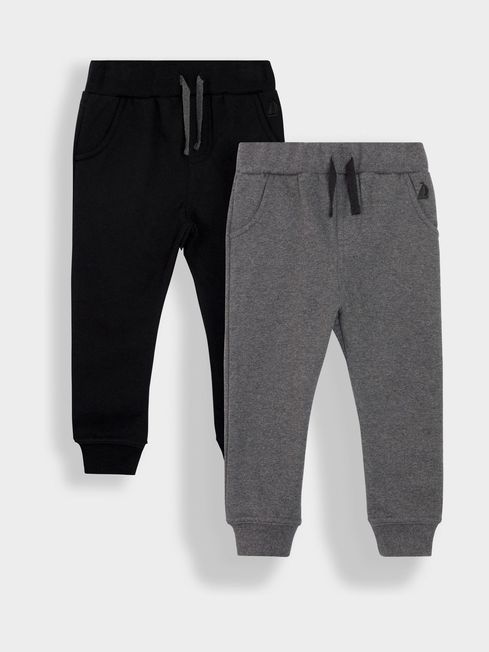 Black Grey 2 Pack Joggers JoJo Maman Bebe