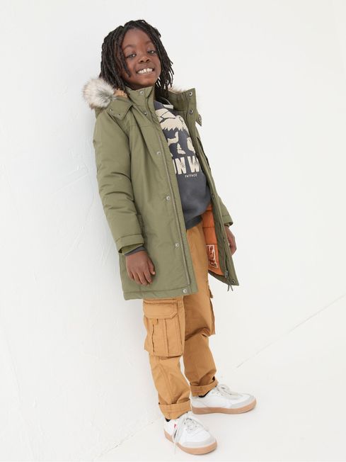 Fatface khaki penny parka cheap