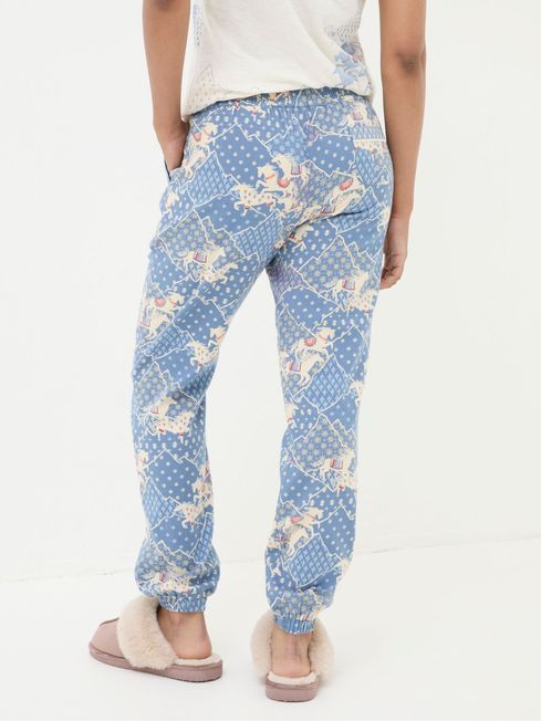 Cora Blue Horse Pyjama Bottoms