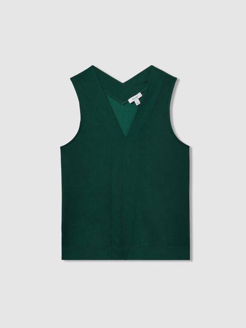 Deep v neck vest men's discount