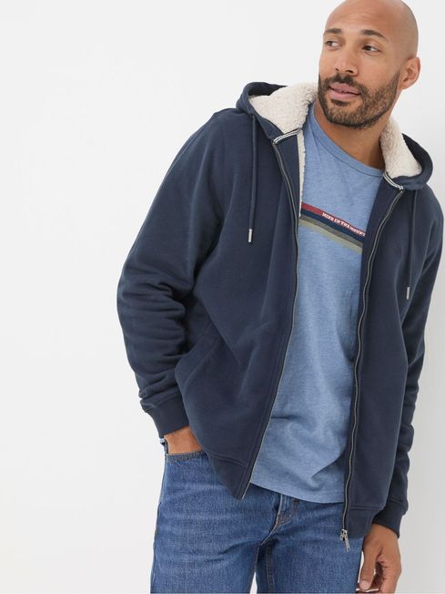Hoodie jacket navy blue clearance