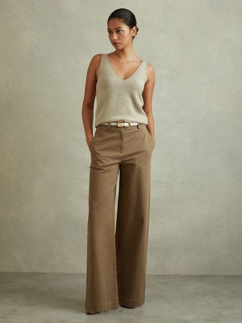 Cotton palazzo pants petite shop
