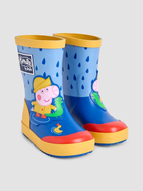 Blue George Pig Wellies JoJo Maman Bebe