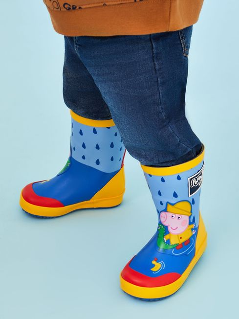 Blue George Pig Wellies JoJo Maman Bebe