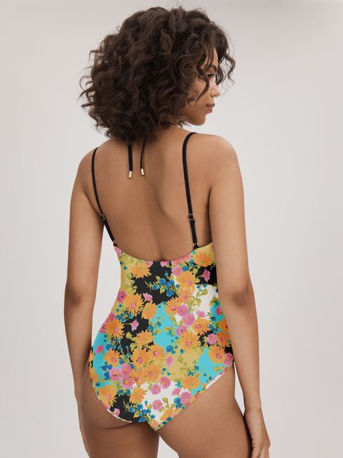 Florere Printed Dual Strap Swimsuit in Multi