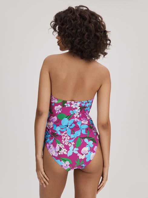 Florere Printed Ruched Swimsuit in Multi