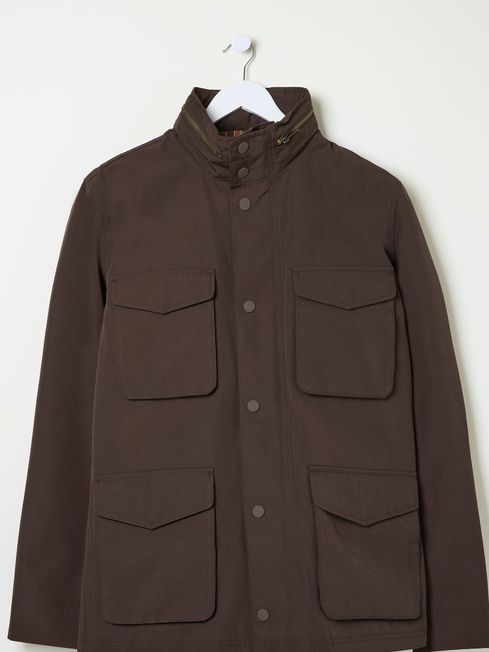 Truro Dark Brown Waterproof Jacket FatFace
