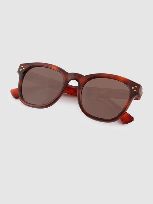 Curry and Paxton Square Sunglasses in Light Tortoise