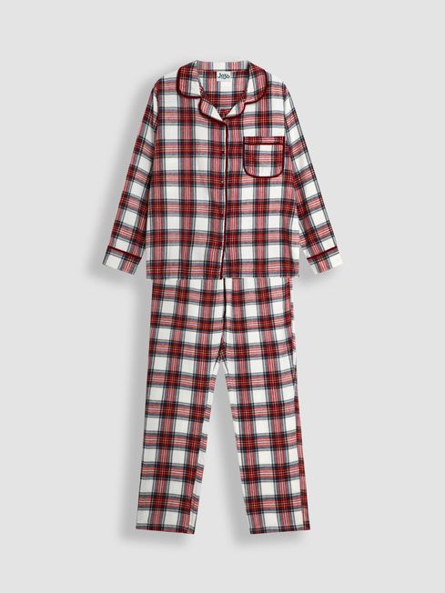 Cream Mens Check Woven Pyjamas Set JoJo Maman Bebe