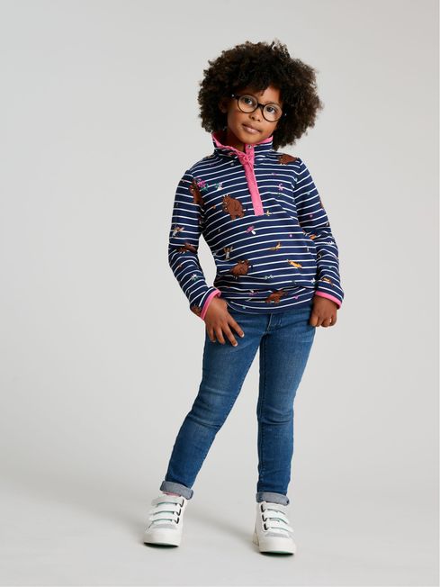 Buy Joules Blue Gruffalo Saunton Overhead Half Zip Sweatshirt from