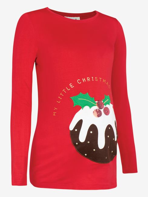 Buy JoJo Maman B b Christmas Pudding Maternity Top from the JoJo