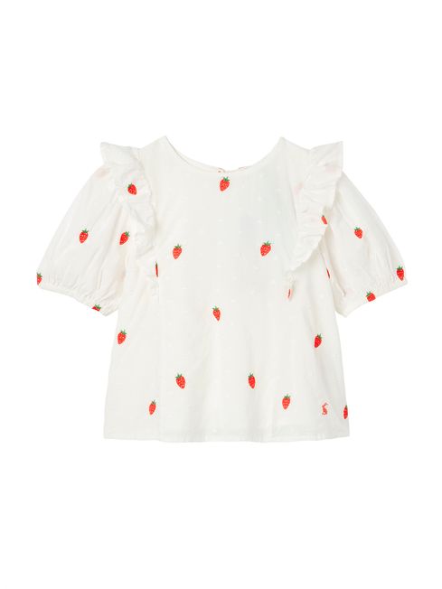 Buy Joules Lauren Woven Frill Shell Top from the Joules online shop