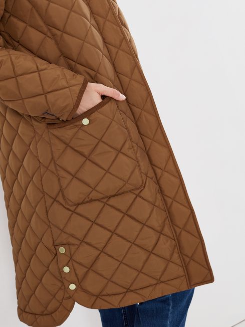 Joules chatham longline padded jacket outlet