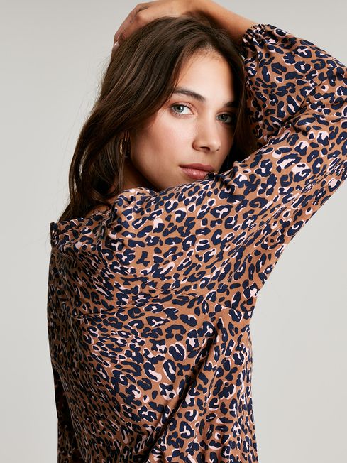 Joules leopard print trainers best sale