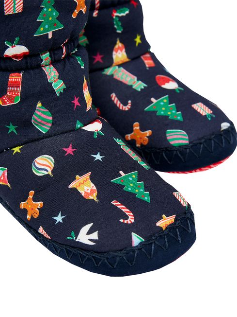 Buy Joules Junior Blue Padabout Slipper Socks from the Joules