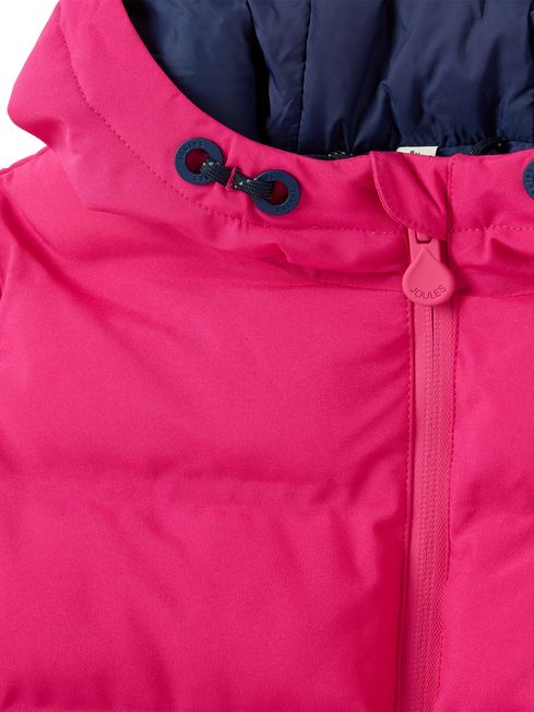 Joules pink on sale padded jacket