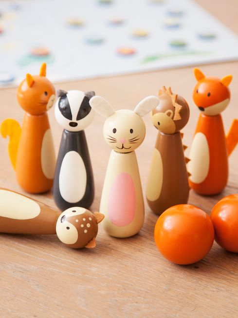 Buy JoJo Maman B b Foxley Wooden Skittles from the JoJo Maman