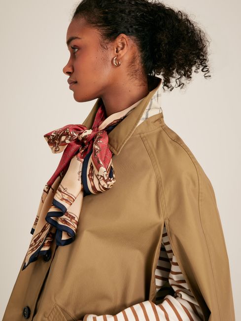 Bibury Tan Brown Waterproof Cape Coat Joules